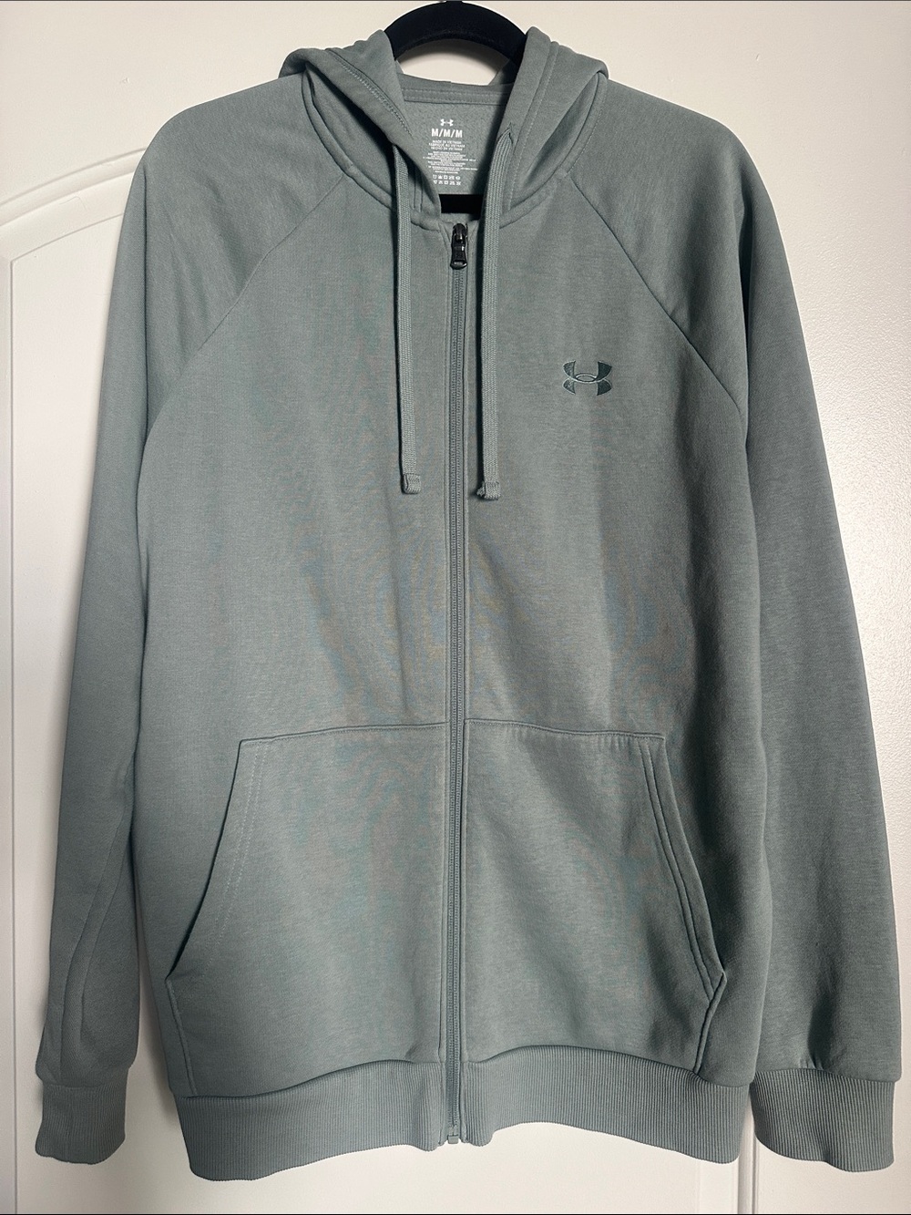 Under Armour Men's Zip-Up Hoodie in Sage Green